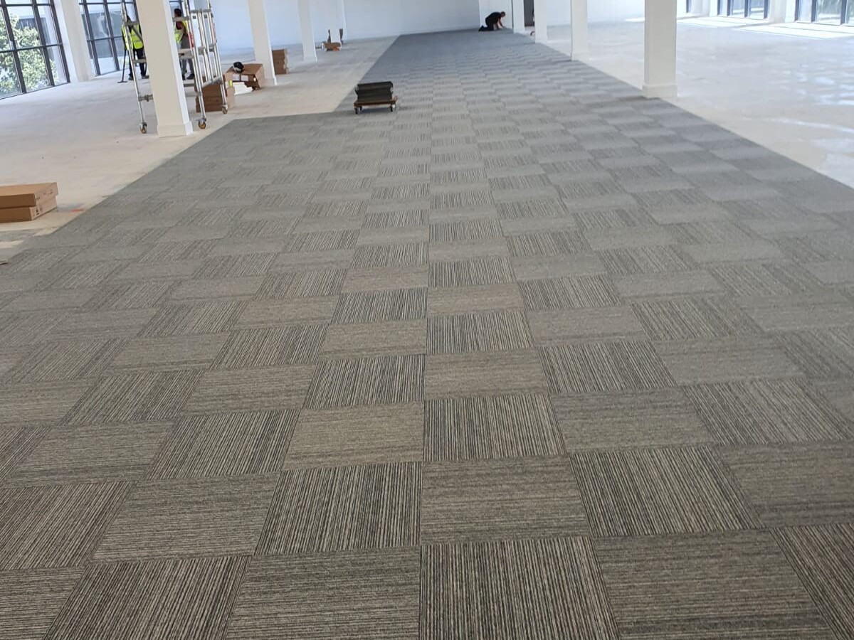 Art Studio with Creative Carpet Tile