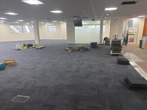 Office Area with Attractive Carpet Tiles