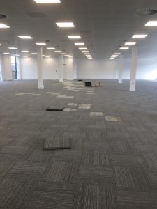 Professional Conference Room Featuring Modern Carpet Tiles