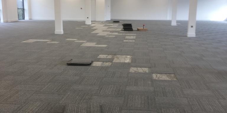 Professional Conference Room Featuring Modern Carpet Tiles